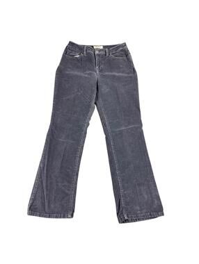 Sonoma Corduroy Pants Flared Grey Women's 4 Short (28 x 30)